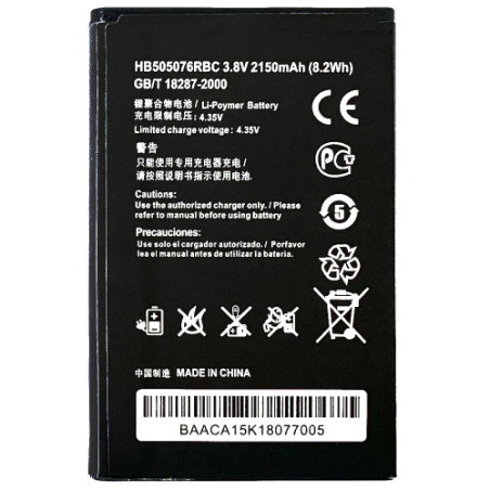 Батарея Huawei HB505076RBC LUA-U22 G610-U10 G606 G700-U10 G710 G710 C8815 U610 Y600-20 2150 mAh