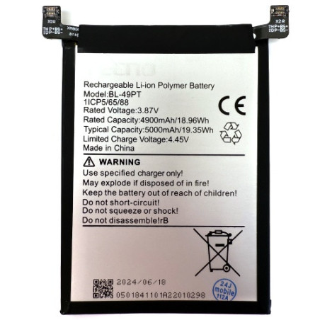 Батарея Tecno BL-49PT Pova 5 Pro LH8n 5000 mAh