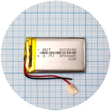 Батарея 49.5х29х5 мм 850 mAh 3.7V