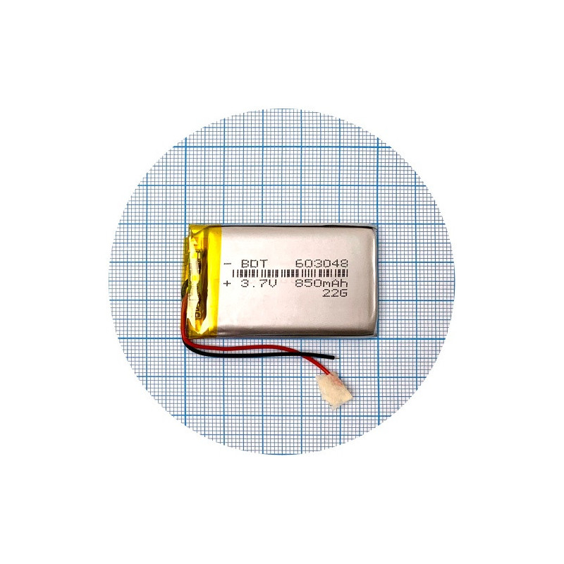 Батарея 49.5х29х5 мм 850 mAh 3.7V