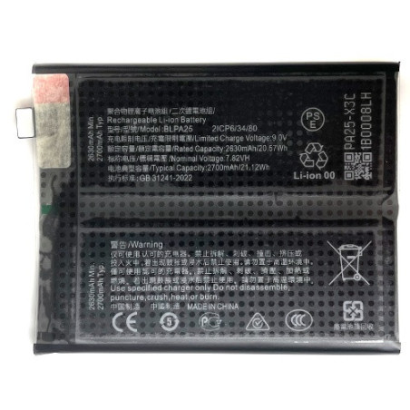 Батарея OnePlus BLPA25 12 Realme GT5 Pro RMX3888 5400 mAh