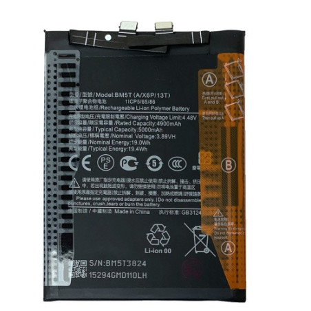 Батарея Xiaomi BM5T 13T 14T Poco X6 Pro 2311DRK48G 2311DRK48I F6 M6 4G 23117RA68G 2312FPCA6G Redmi Note 13 Pro 4G 5000 m