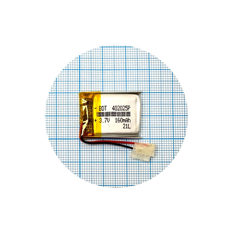 Батарея 27х20х4 мм 160 mAh 3.7V Батарея 27х20х4 мм 160 mAh 3.7V