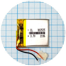 Батарея 27.5х26х3 мм 300 mAh 3.7V