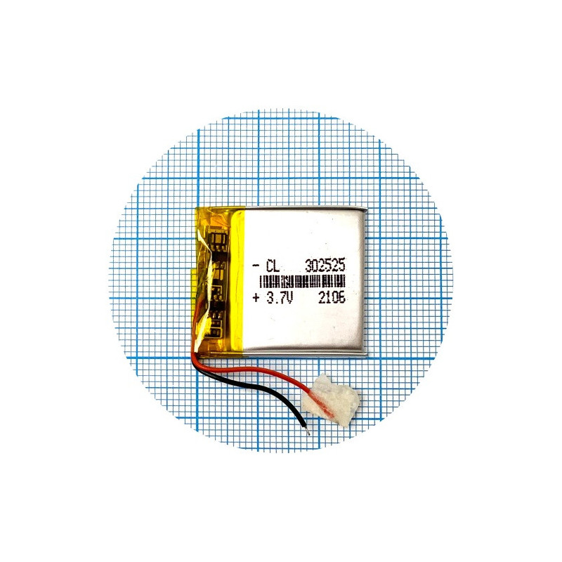Батарея 27.5х26х3 мм 300 mAh 3.7V