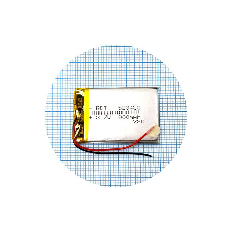 Батарея 51х35х5 мм 800 mAh 3.7V Батарея 51х35х5 мм 800 mAh 3.7V