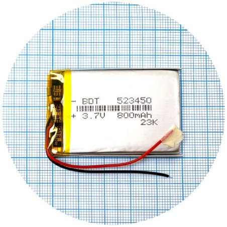 Батарея 51х35х5 мм 800 mAh 3.7V