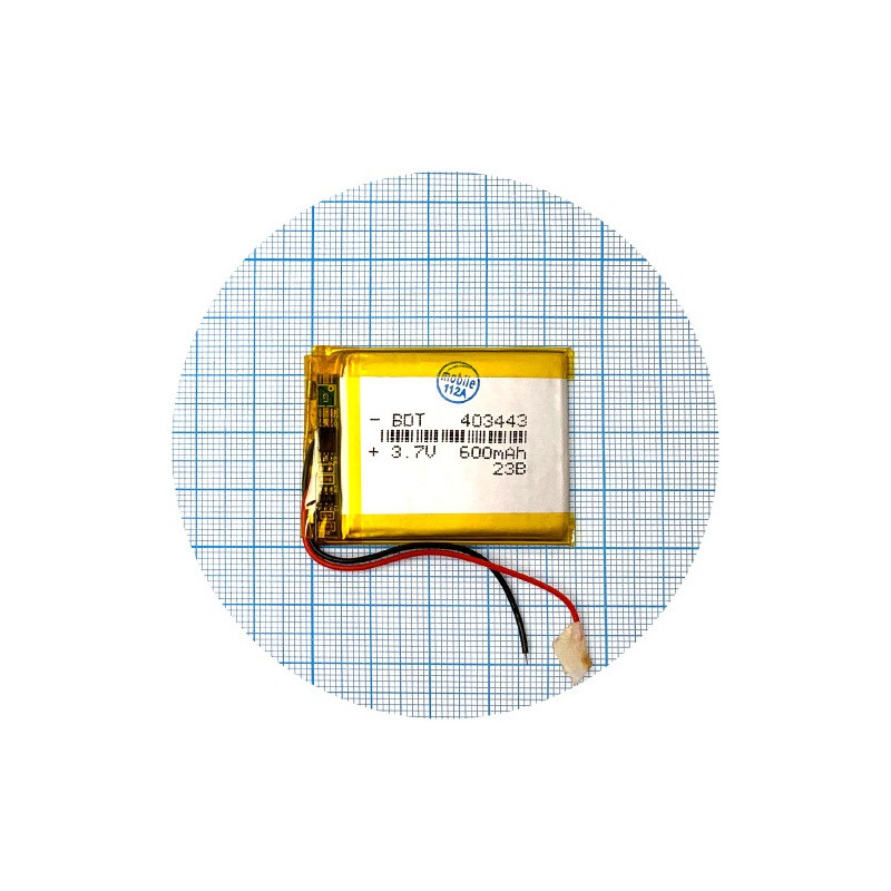 Батарея 45х34х4 мм 600 mAh 3.7V Батарея 45х34х4 мм 600 mAh 3.7V