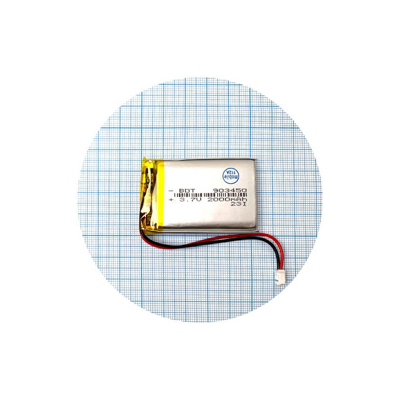 Батарея 51х34х8 мм 2000 mAh 3.7V Батарея 51х34х8 мм 2000 mAh 3.7V