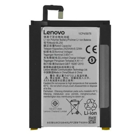 Батарея Lenovo BL250 Vibe S1 S1a40 S1c50 2500 mAh