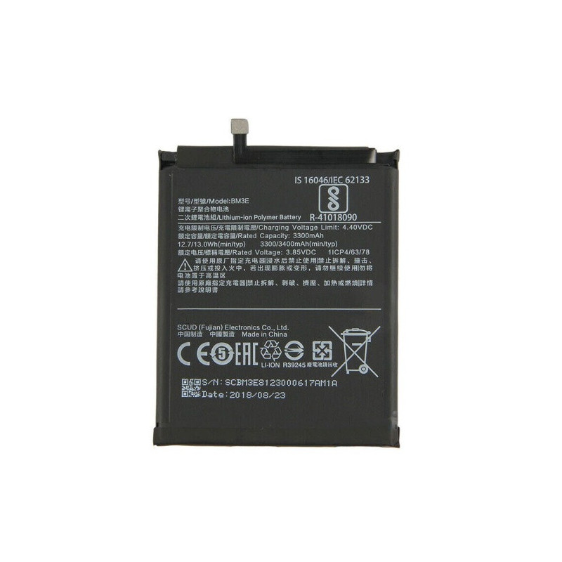 Батарея Xiaomi BM3E Mi 8 Mi8 M1803E1A 3400 mAh