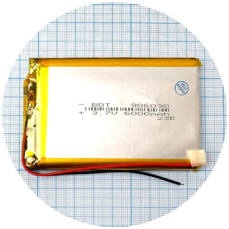 Батарея 91х60х9 мм 6000 mAh 3.7V