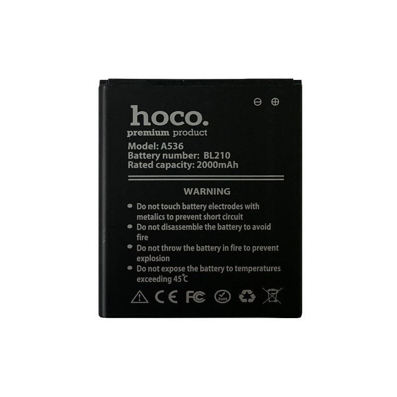 Батарея Lenovo BL210 HOCO S650 S820 S696 A536 A658T A656 A750E A770E 2000mAh Батарея Lenovo BL210 HOCO S650 S820 S696 A536 A658T A656 A750E A770E 2000mAh
