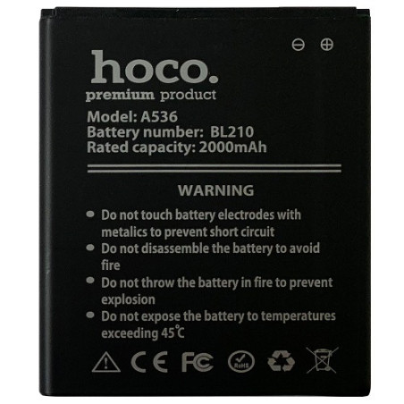 Батарея Lenovo BL210 HOCO S650 S820 S696 A536 A658T A656 A750E A770E 2000mAh