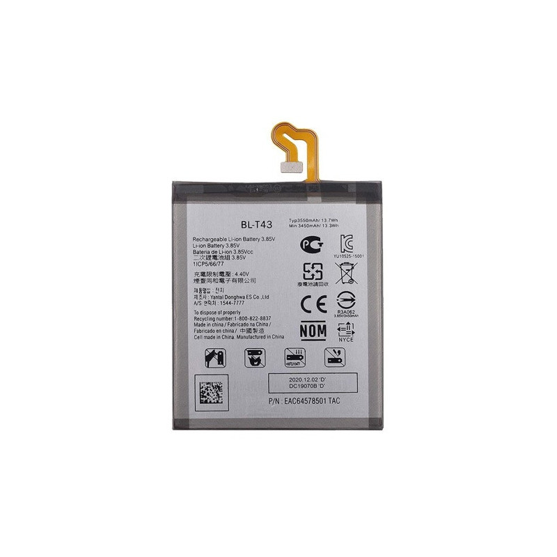 Батарея LG BL-T43 G8s ThinQ LMG810 LM-G810 LMG810EAW 3550 mAh Батарея LG BL-T43 G8s ThinQ LMG810 LM-G810 LMG810EAW 3550 mAh