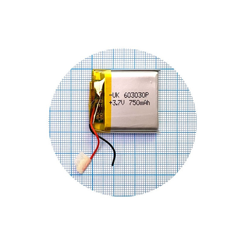 Батарея 31x29.5x5.5 750 mAh 3.7V Батарея 31x29.5x5.5 750 mAh 3.7V