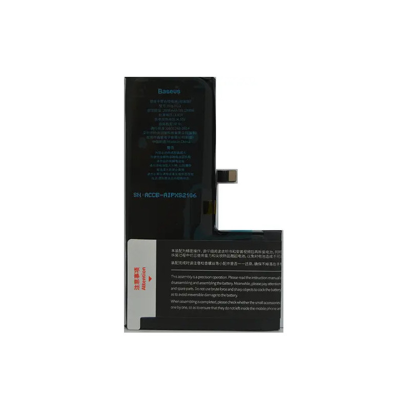 Батарея Apple iPhone XS A1920 A2097 A2098 A2100 Baseus 2658 mAh Батарея Apple iPhone XS A1920 A2097 A2098 A2100 Baseus 2658 mAh