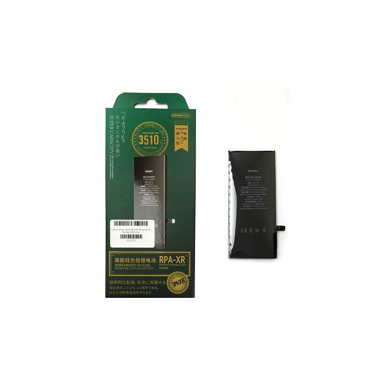 Батарея Apple iPhone XR A1984 A2105 A2106 A2107 A2108 Remax 3510 mAh Батарея Apple iPhone XR A1984 A2105 A2106 A2107 A2108 Remax 3510 mAh
