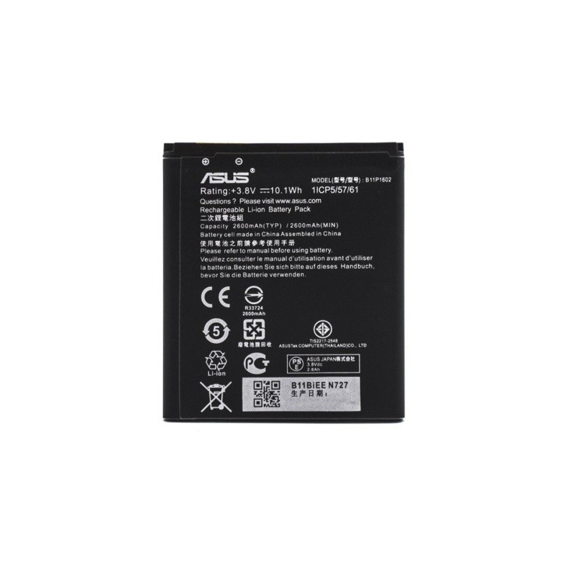 Батарея Asus B11P1602 ZenFone Go ZB500KL ZB500KG X00BD ZenFone Live ZB501KL 2600mAh