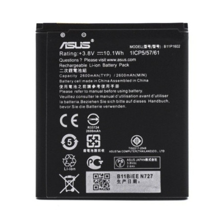 Батарея Asus B11P1602 ZenFone Go ZB500KL ZB500KG X00BD ZenFone Live ZB501KL 2600mAh