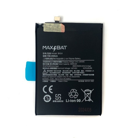 Батарея Xiaomi BN54 Max Bat Redmi 9 M2004J19G M2004J19C Note 9 M2003J15SC M2003J15SG M2003J15SS Poco M2 4920 5020 mAh