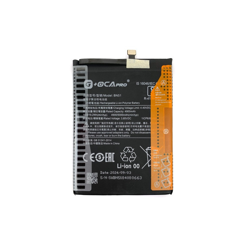 Батарея Xiaomi BN51 G OCA Pro Redmi 8 Redmi 8A 5000 mAh M1908C3IC MZB8255IN M1908C3IG M1908C3IH Батарея Xiaomi BN51 G OCA Pro Redmi 8 Redmi 8A 5000 mAh M1908C3IC MZB8255IN M1908C3IG M1908C3IH