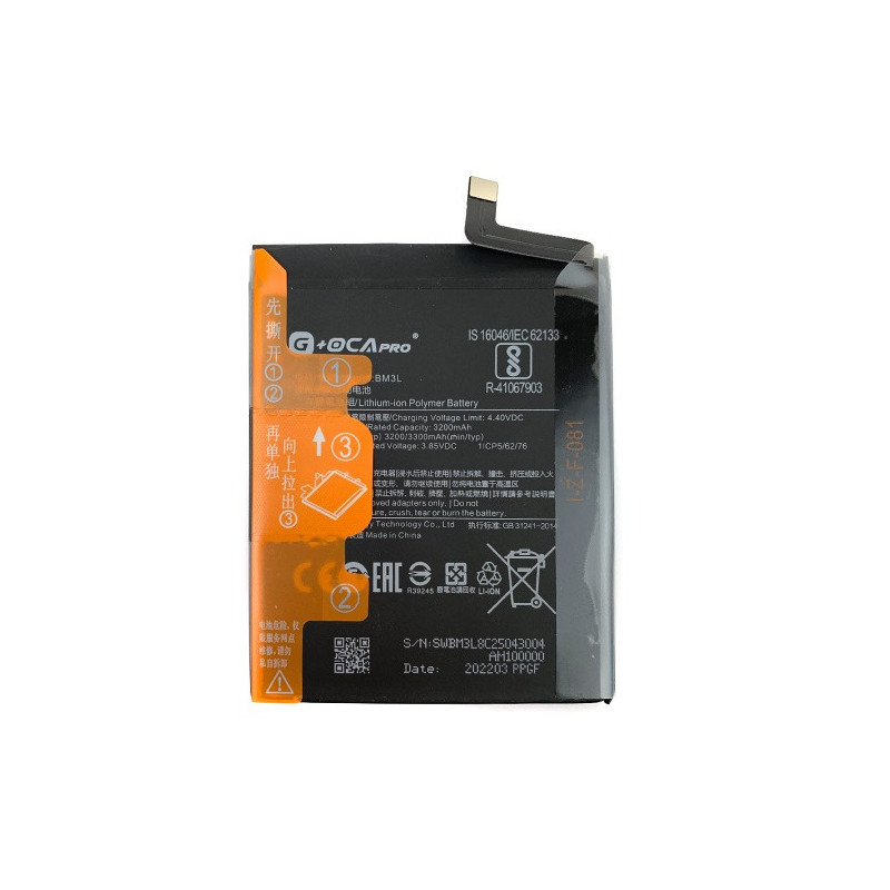 Батарея Xiaomi BM3L G OCA Pro Mi 9 Mi9 M1902F1G 3300 mAh Батарея Xiaomi BM3L G OCA Pro Mi 9 Mi9 M1902F1G 3300 mAh