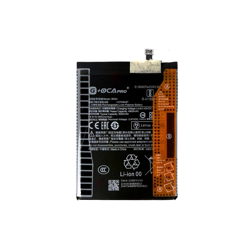 Батарея Xiaomi BN5A Redmi Note 10 5G Redmi 10 Redmi 10 2022 Poco M3 Pro 5G G OCA Pro 5000 mAh Батарея Xiaomi BN5A Redmi Note 10 5G Redmi 10 Redmi 10 2022 Poco M3 Pro 5G G OCA Pro 5000 mAh