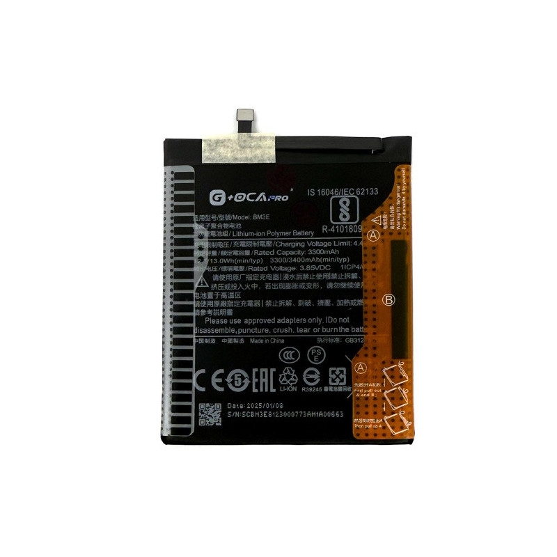 Батарея Xiaomi BM3E G OCA Pro Mi 8 Mi8 M1803E1A 3400 mAh Батарея Xiaomi BM3E G OCA Pro Mi 8 Mi8 M1803E1A 3400 mAh