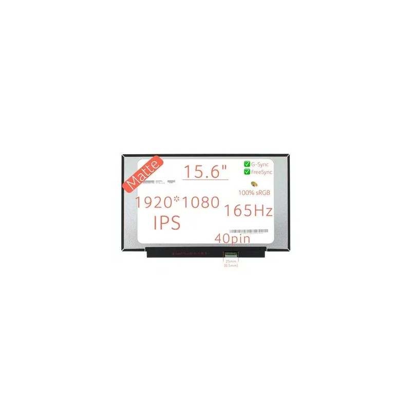 Матрица B156HAN12.H 15.6 IPS 165Hz G-Sync FreeSync 1920×1080 матовая 40pin 0.5mm 300nit sRGB Матрица B156HAN12.H 15.6 IPS 165Hz G-Sync FreeSync 1920×1080 матовая 40pin 0.5mm 300nit sRGB