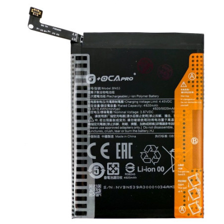 Батарея Xiaomi BN53 G OCA Pro Redmi Note 9 Pro 9 Pro Max Note 10 Pro 10 Pro Max Poco M2 M2003J6B2G M2003J6B1I 5020 mAh
