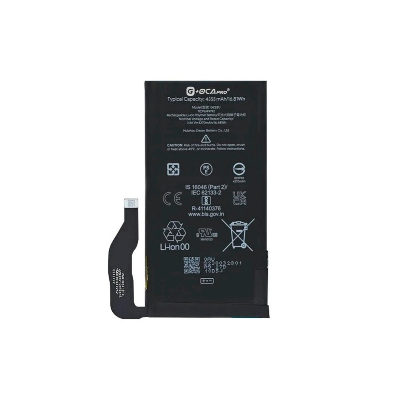 Батарея Google GZE8U Pixel 7 GVU6C GQML3 G OCA Pro 4355 mAh