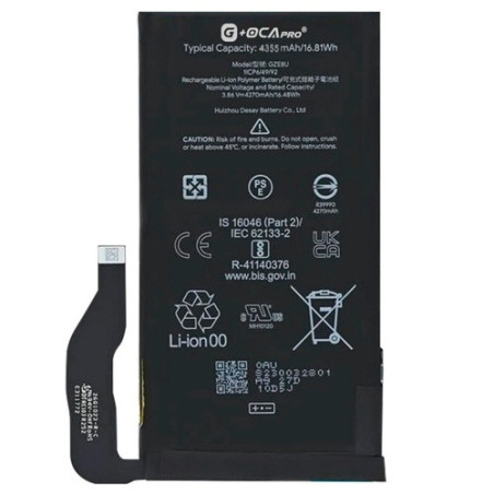 Батарея Google GZE8U Pixel 7 GVU6C GQML3 G OCA Pro 4355 mAh