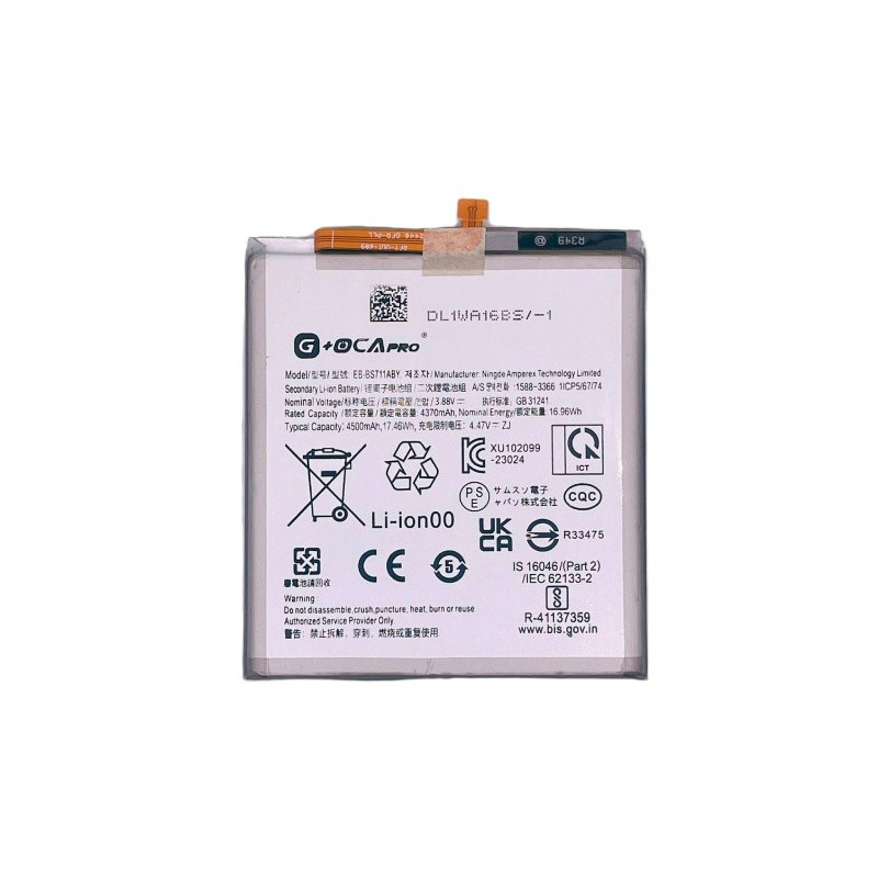 Батарея Samsung EB-BS711ABY Galaxy S23 FE S711 G OCA SM-S711B SM-S711B DS SM-S711U1 SM-S711U SM-S711W SM-S7110 4500 mAh Батарея Samsung EB-BS711ABY Galaxy S23 FE S711 G OCA SM-S711B SM-S711B DS SM-S711U1 SM-S711U SM-S711W SM-S7110 4500 mAh