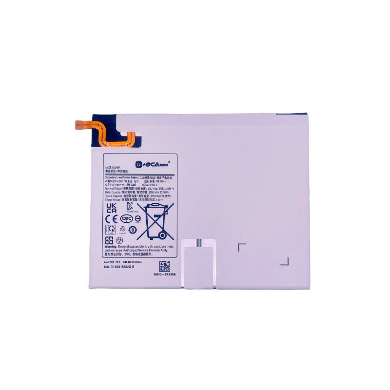 Батарея Samsung EB-BT515ABU G OCA Pro Galaxy Tab A 10.1 T510 6000 mAh Батарея Samsung EB-BT515ABU G OCA Pro Galaxy Tab A 10.1 T510 6000 mAh