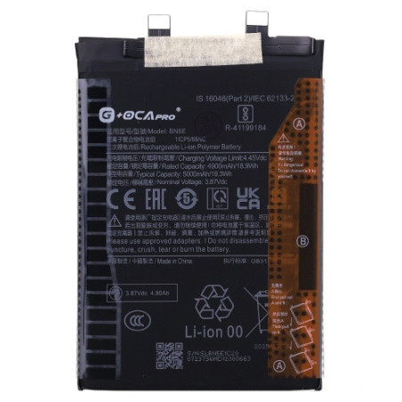 Батарея Xiaomi BN5E Redmi Note 11 Pro 5G 21091116I 2201116SG Redmi Note 12 Pro Poco X4 Pro 5G 2201116PG G OCA P 4900 mAh