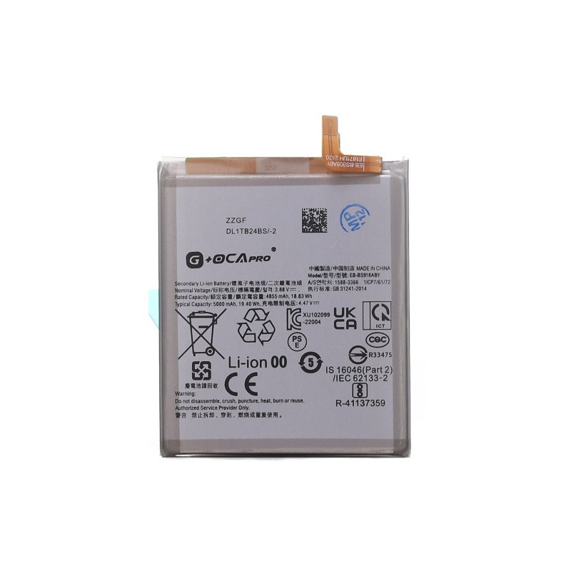 Батарея Samsung EB-BS918ABY Galaxy S23 Ultra SM-S918B SM-S918B DS SM-S918U SM-S918U1 SM-S918W SM DS G OCA Pro 5000 mAh