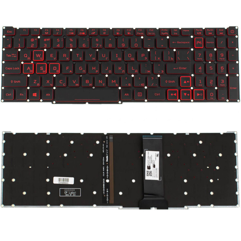 Клавиатура ACER AN515-55-73U7 AN515-55-76C3 AN515-55-55ZL AN515-55-7009 AN515-55-59RW AN515-55-7581 AN515-55-78GV AN5