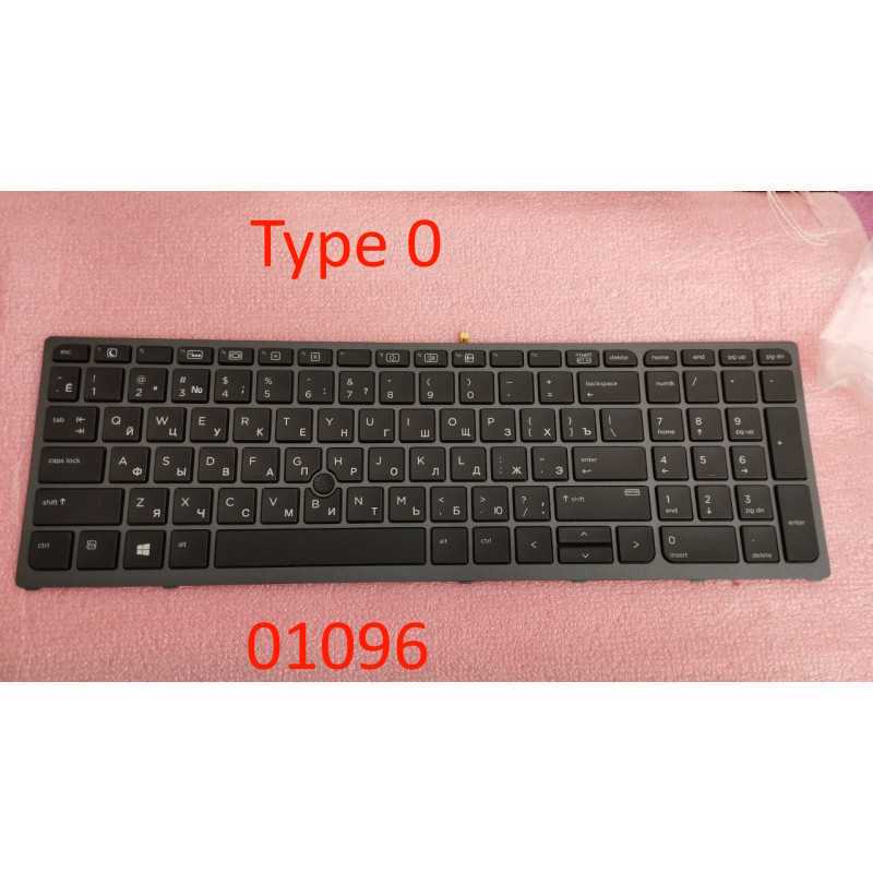 Клавіатура для ноутбука HP ZBook 15 G3, 15 E3, 17 G3 rus, black, пі Клавіатура для ноутбука HP ZBook 15 G3, 15 E3, 17 G3 rus, black, пі