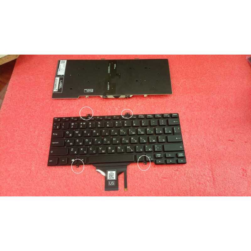 Клавиатура Dell Latitude 3400 5400 5401 5410 7400 7410 0RN86F PK132EE1B00 NSK-EWABC 9Z.NFWBC.A01