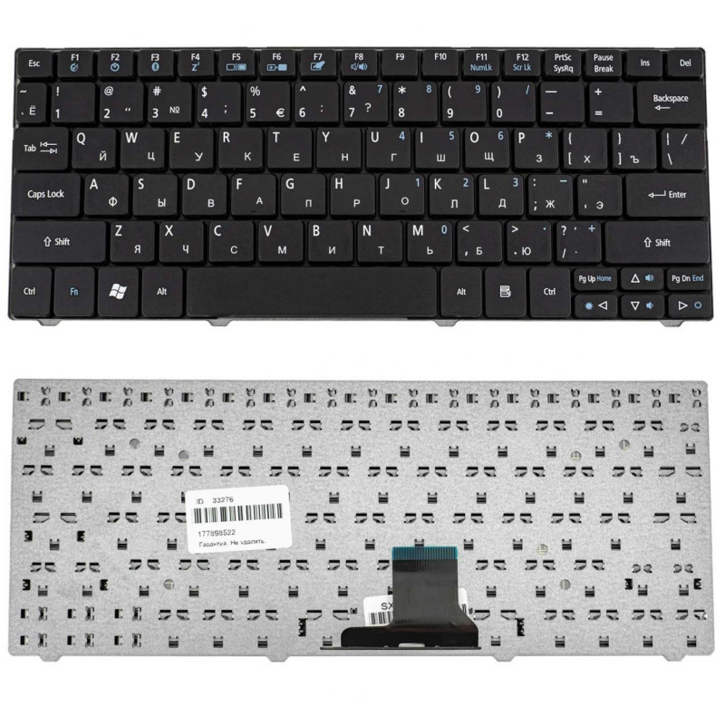 Клавиатура Acer 6037B0051501 904GS07C0R 904GS07C1D 9J.N3C82.002 9J.N9482.00E 9J.N9482.00U 9J.N9482.E0E 9J.N9482.E0F