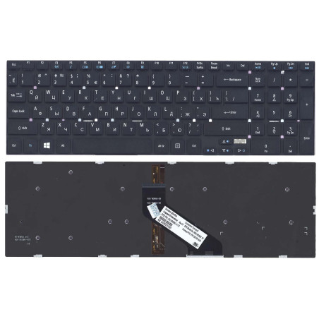 Клавіатура Acer Aspire E1-522G V3-532 ES1-531 V3-532G ES1-513 MM1-571 V3-532P Extensa 2519 2530 TravelMate P658-G3-M