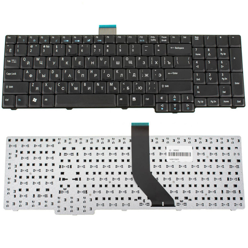 Клавіатура Acer Aspire 7230 7330 7530G 7730 7730G 7730Z 7730ZG Extensa 7630 7630EZ 7630G 7630Z 7630ZG TravelMate 7230