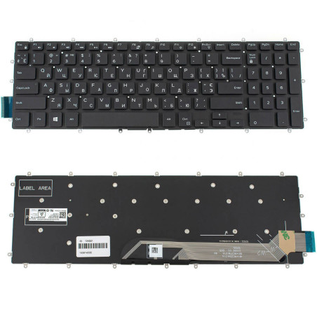 Клавіатура Dell G3 15 3500 0KX8XW 0GGVTH C98XV 5D1MG 4YFKN 5TGTF 88WV6 9J8WP HDRKT 9PHTV V23GK R62CV 22RVP NCJ3W CM13