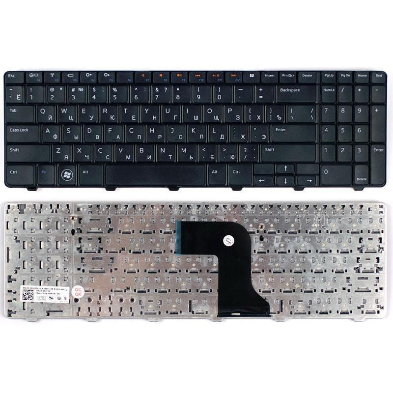Клавіатура Dell 5NPWX 6D7PC 6R9MW 7Y9P3 96DJT 9GT99 9Z.N4BSW.A01 9Z.N4BSW.A0R FHYN5 HF9WK HK1TJ HW580 J81N5 K5JPM M75