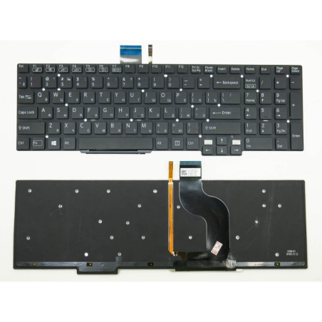 Клавіатура Sony SVT15 147442511RU 9Z.N9EBW.00R 9ZN9EBW00R 9Z.N9EBW.00R0 9ZN9EBW00R0 9Z.N9EBW.00R1 9ZN9EBW00R1