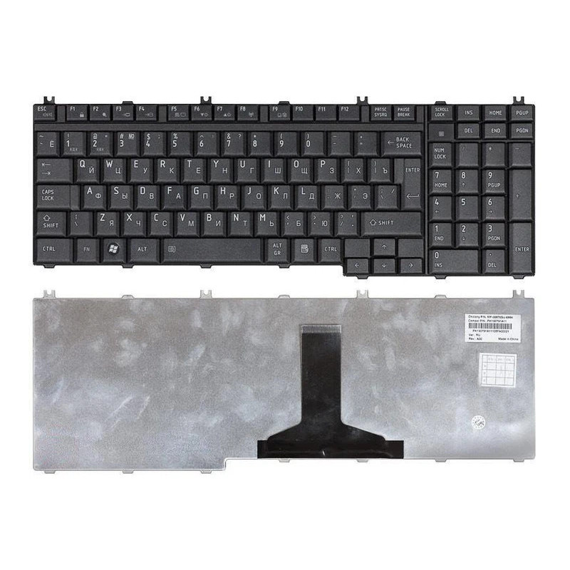 Клавіатура Toshiba 9J.N9282.A01 9J.N9282.A0R 9J.N9282.D01 9J.N9282.P01 9J.N9282.T01 9Z.H1Z82.A01 9Z.N1X82.A01 9Z.N1X8