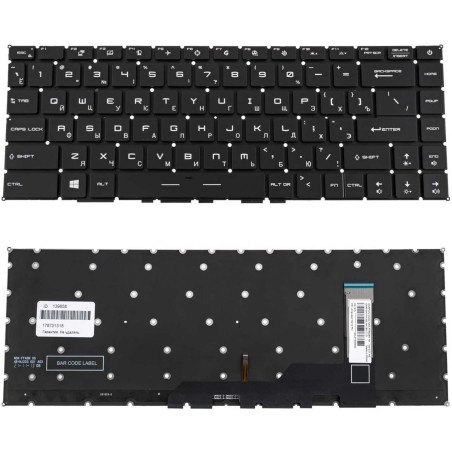 Клавіатура MSI Stealth 15M MS-1563 A11UE A11UEK A11SEK