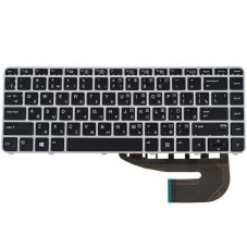 Клавіатура HP EliteBook 745 G3 745 G4 840 G3 840 G4 850 G3 850 G4 rus black silver frame підсвітка клавіш