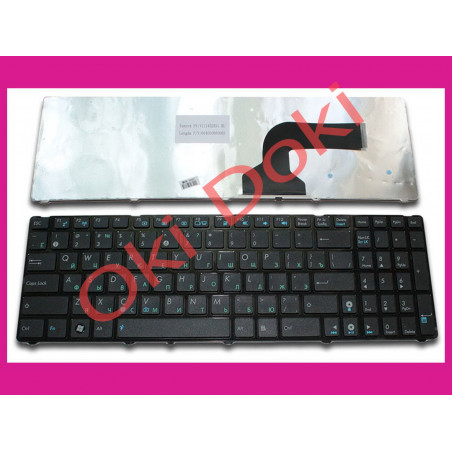 Клавіатура Asus A52 K52 X54 N53 N61 N73 N90 P53 X54 X55 X61 із чорною рамкою K52 version type 1